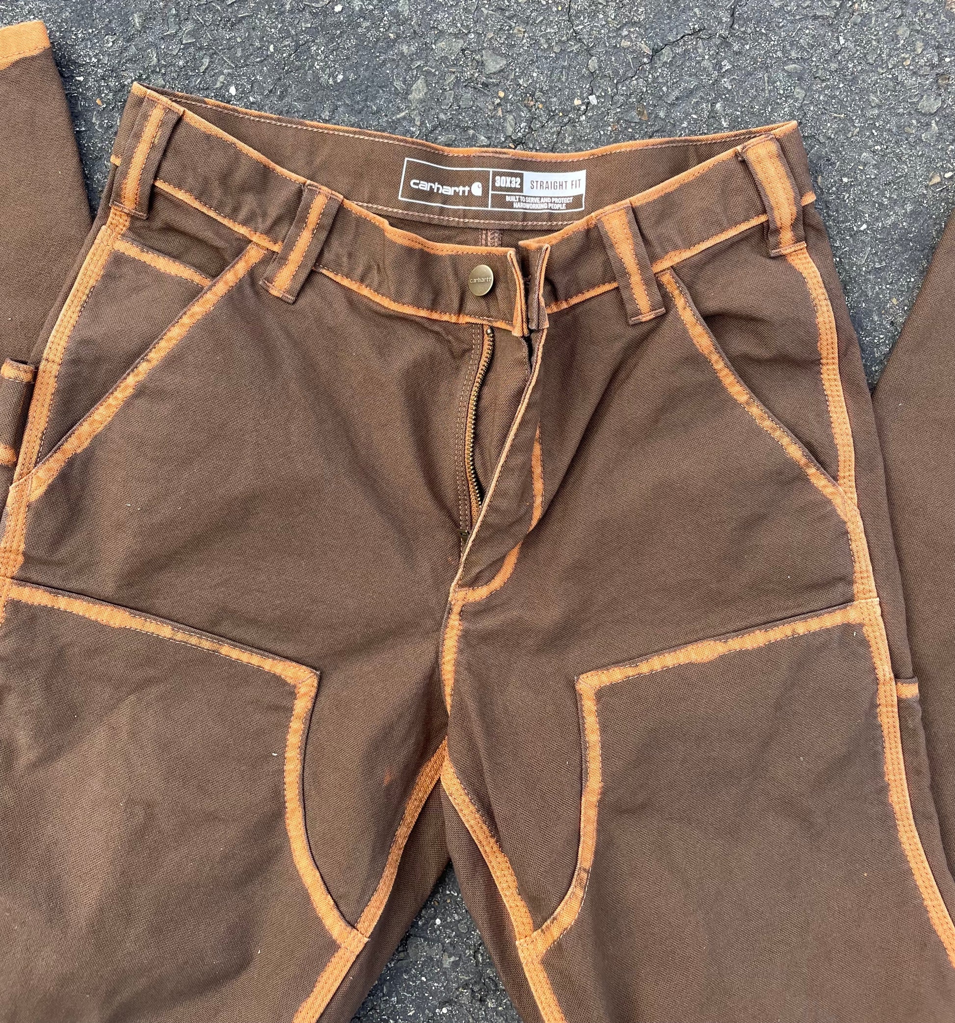 Custom Tailored Carhartt Double Front Work Pants 